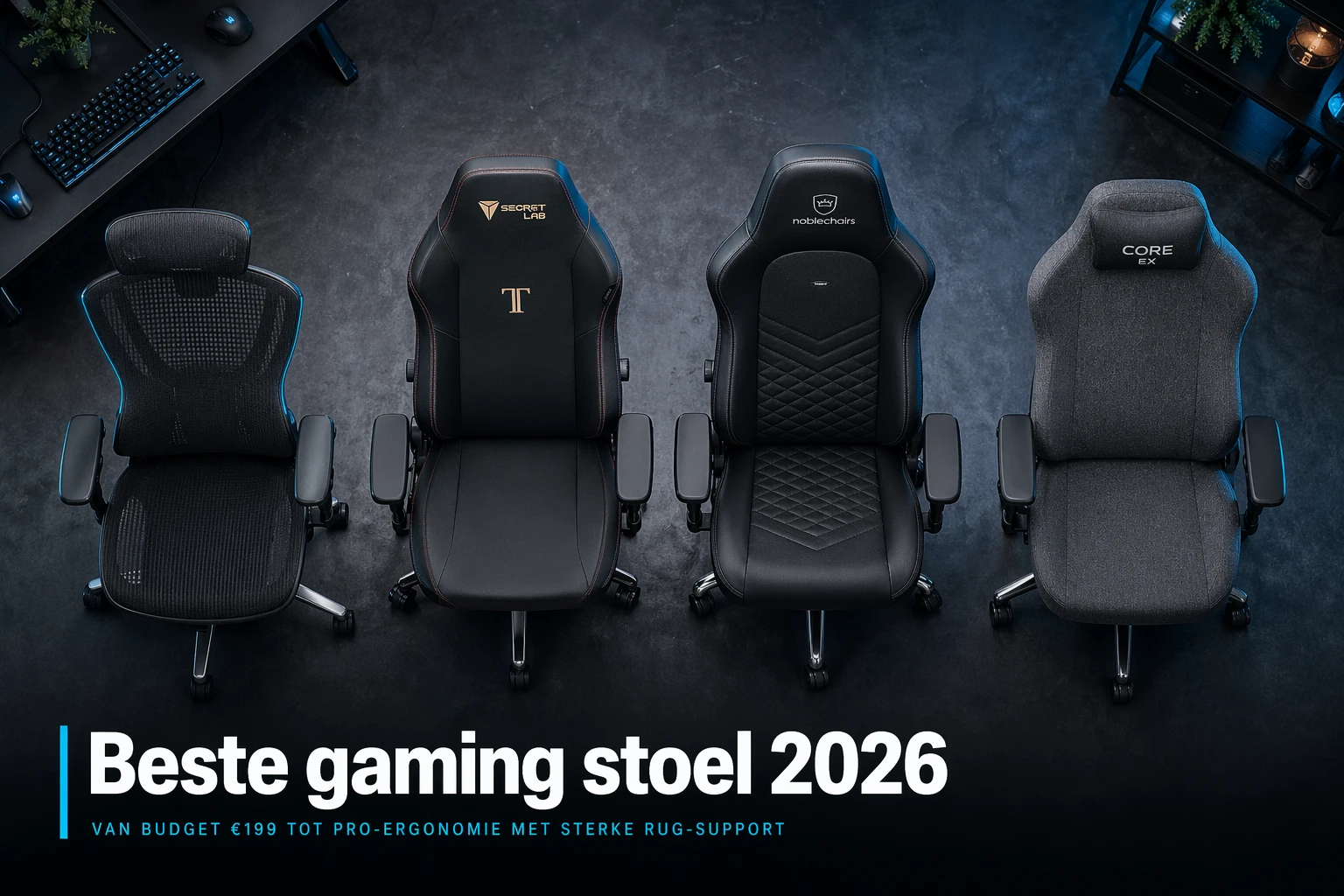 Gaming stoel in moderne setup