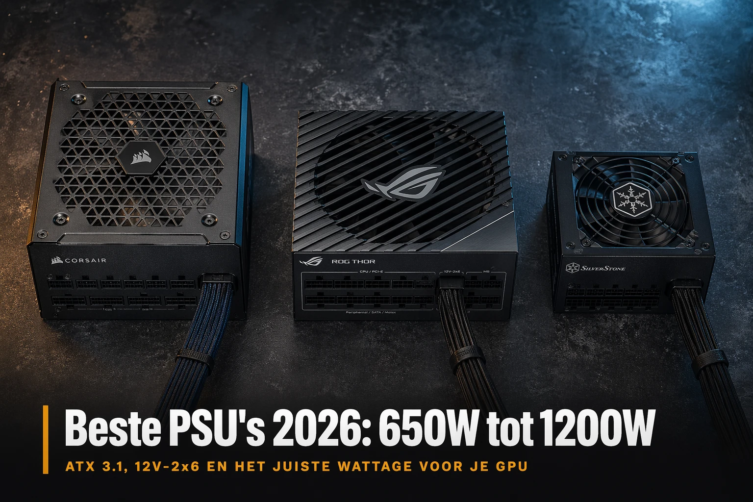 Modulaire ATX-voeding met 12V-2x6 connector