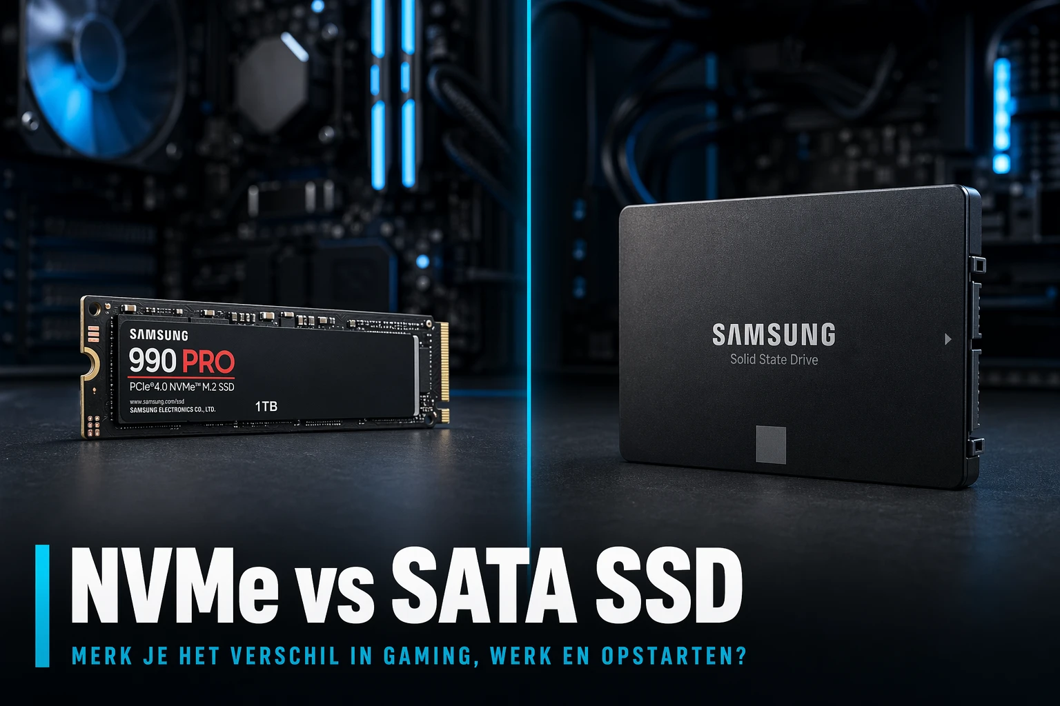 NVMe M.2 SSD en 2.5-inch SATA SSD vergeleken