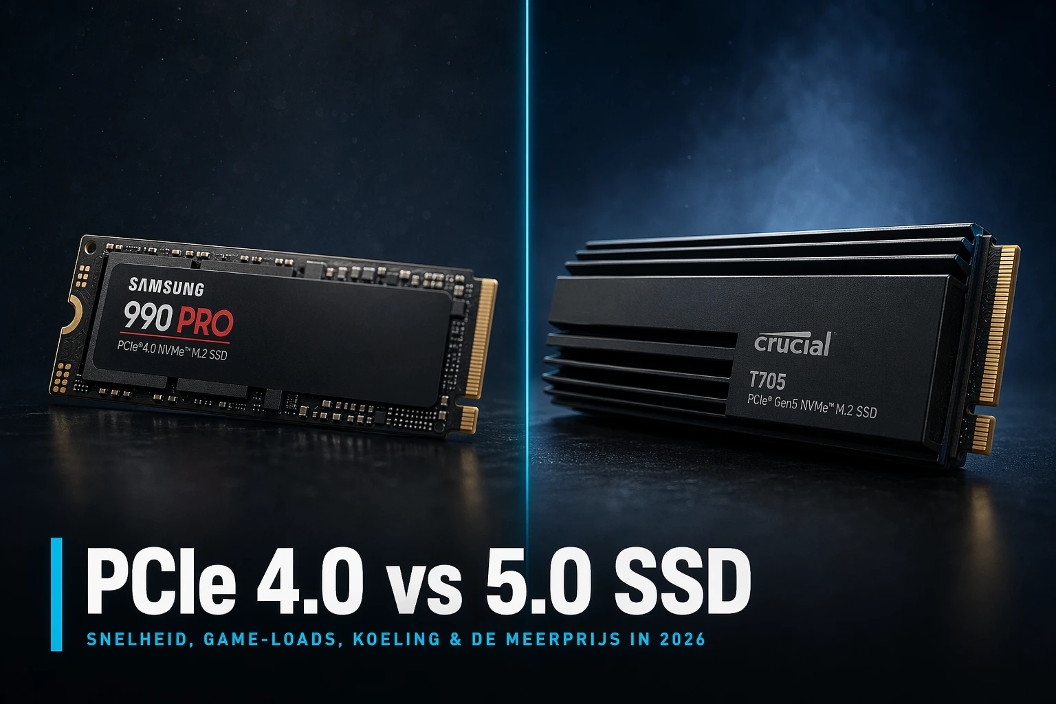 PCIe 5.0 NVMe SSD met heatsink