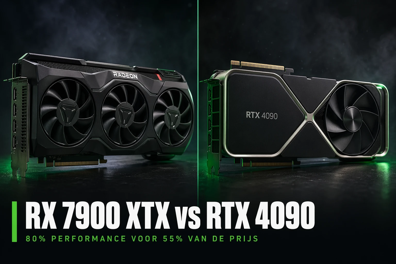 RX 7900 XTX en RTX 4090 videokaarten